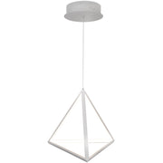 Lampada a sospensione LED 20W 3000K Triangolo bianca Polux
