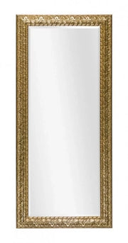 Mobili2g - specchiera in foglia oro rettangolare misure: l.92x h. 72 x p. 5