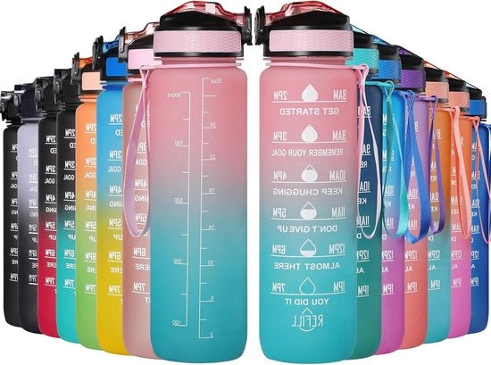 Ottimale Ossidazione Ossigeno 1 L BPA Free Bottiglia per Acqua Gassata per Attività Universitarie Fitness Ciclismo e Outdoor