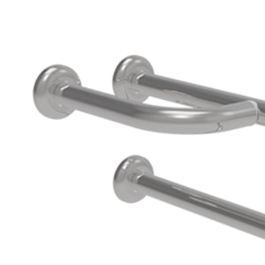 Barra maniglione fissa cm 60 con rinforzo inox