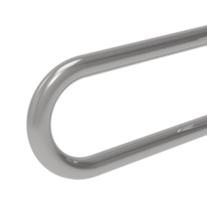 Barra maniglione fissa cm 60 con rinforzo inox