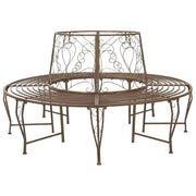 Panchina per Alberi 8-Numero di posti Ø 160 x 89 cm Acciaio 42029533