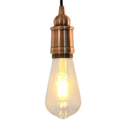 Portalampade 2 pz Rosso Bronzo E27 4106539