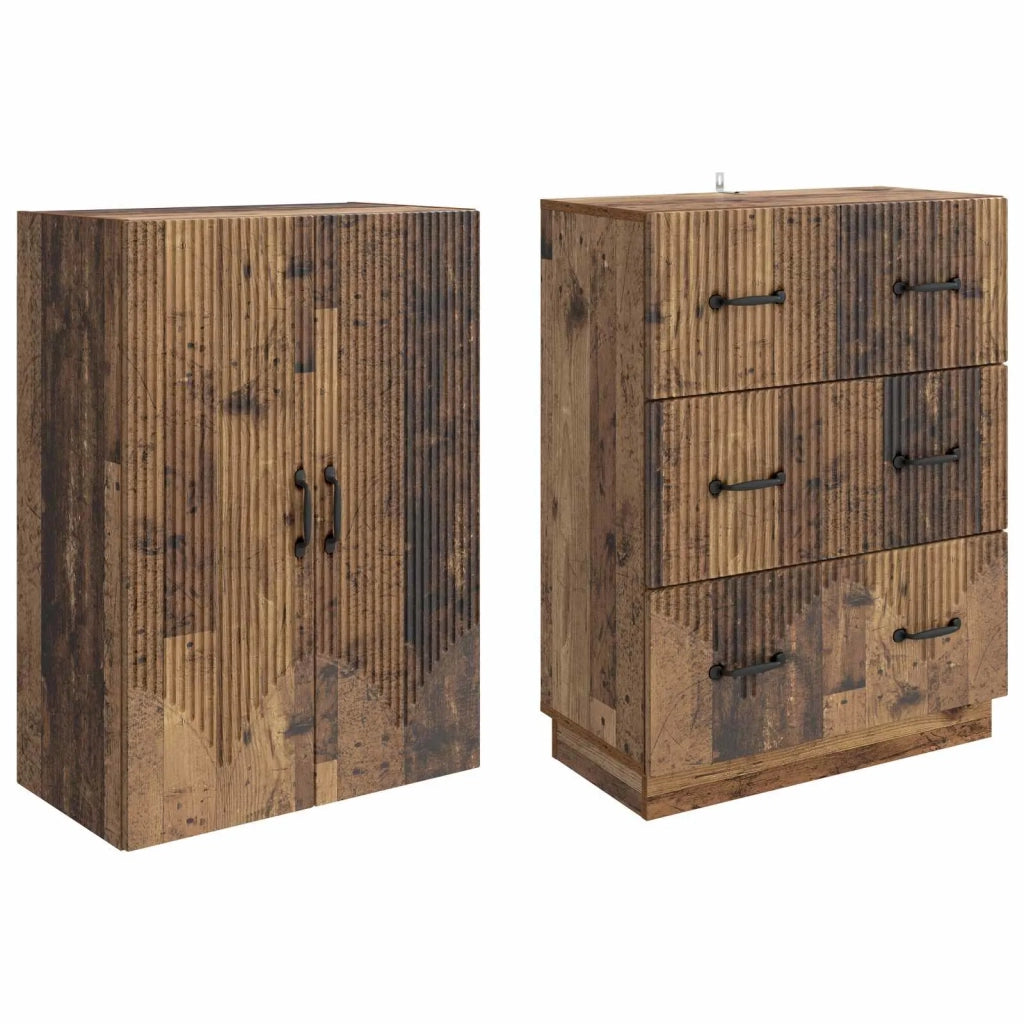 Set di armadi 2 pcs Legno antico 66 x 34,5 x 87 cm 3416806
