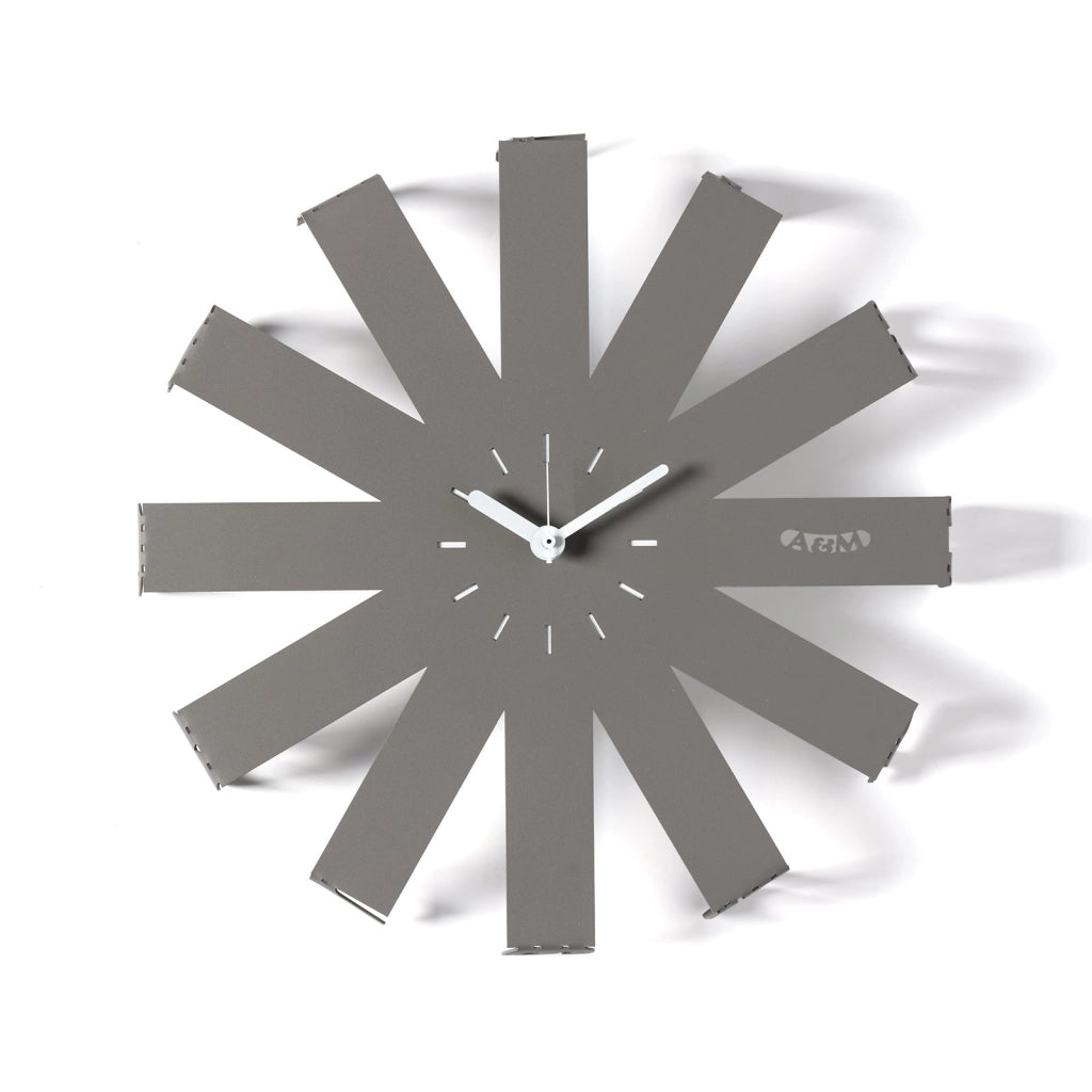 Orologio da parete di design Lumor Fango,bianco marmo