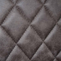 Sedia da sala pranzo Alma in microfibra nabuk marrone con gambe in metallo nero