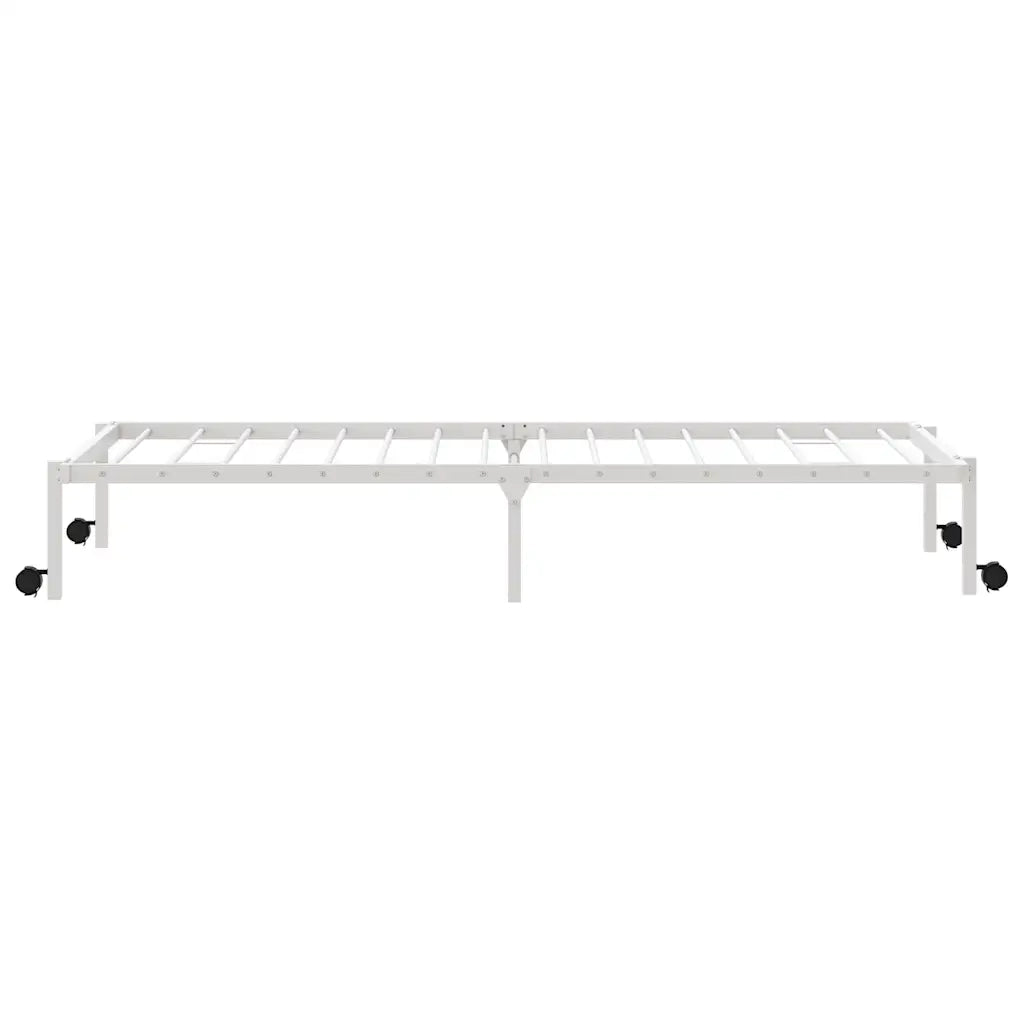 vidaXL Giroletto senza Materasso Pieghevole Bianco 90x200 cm Acciaio