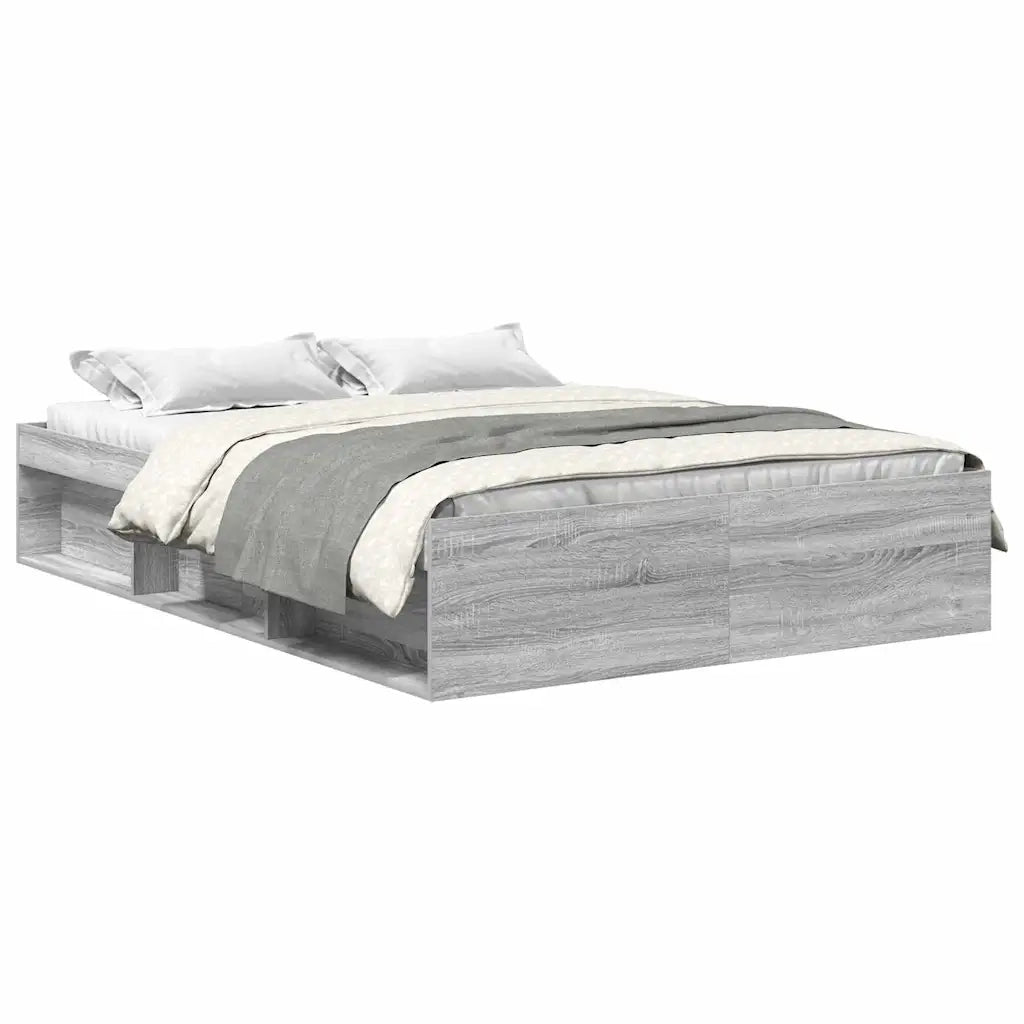 Giroletto-Struttura Letto Grigio Sonoma 140x200 cm