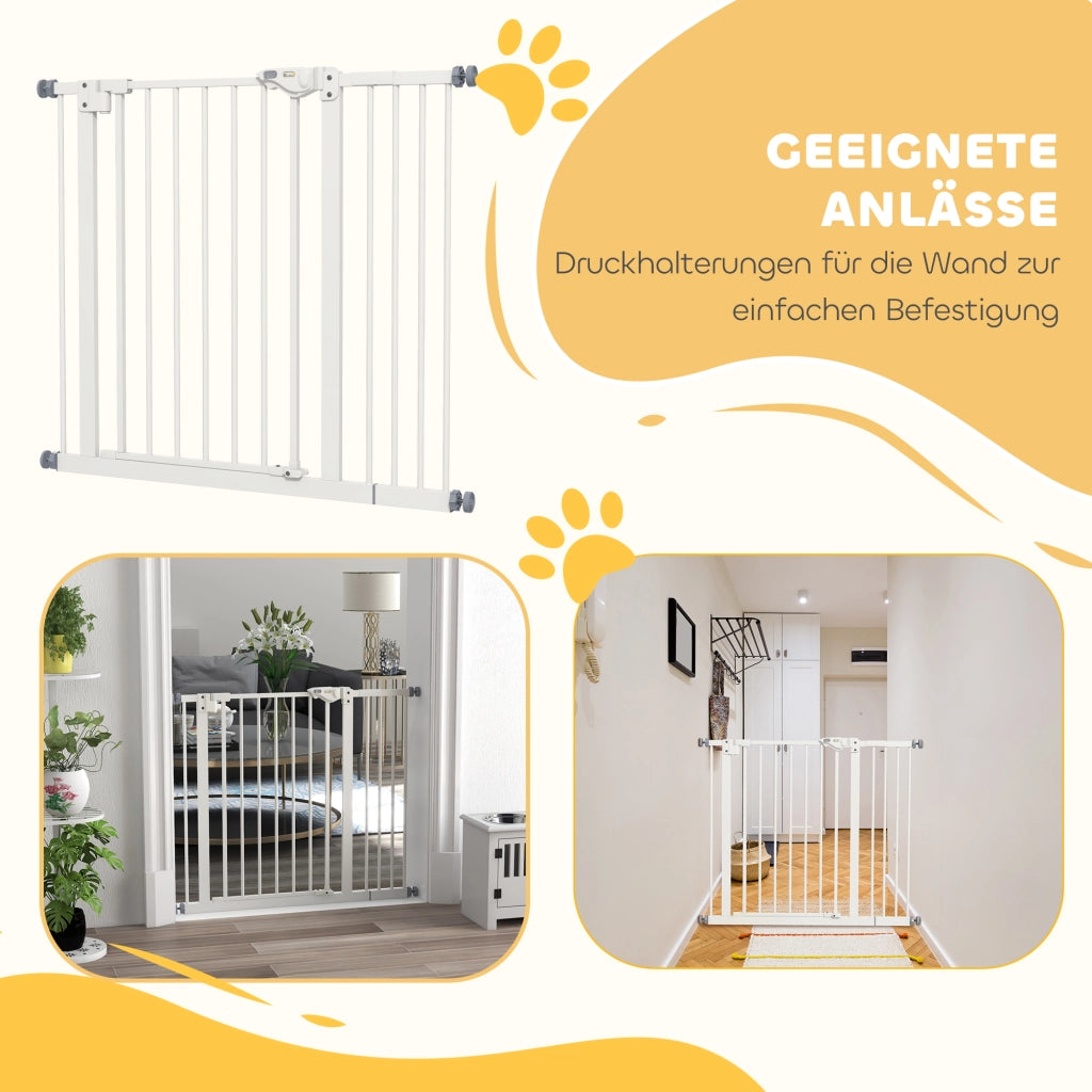 Cancello di protezione per animali domestici ¨C Minimal ¨C Metalloplastica, Bianco, regolabile 74-94 cm