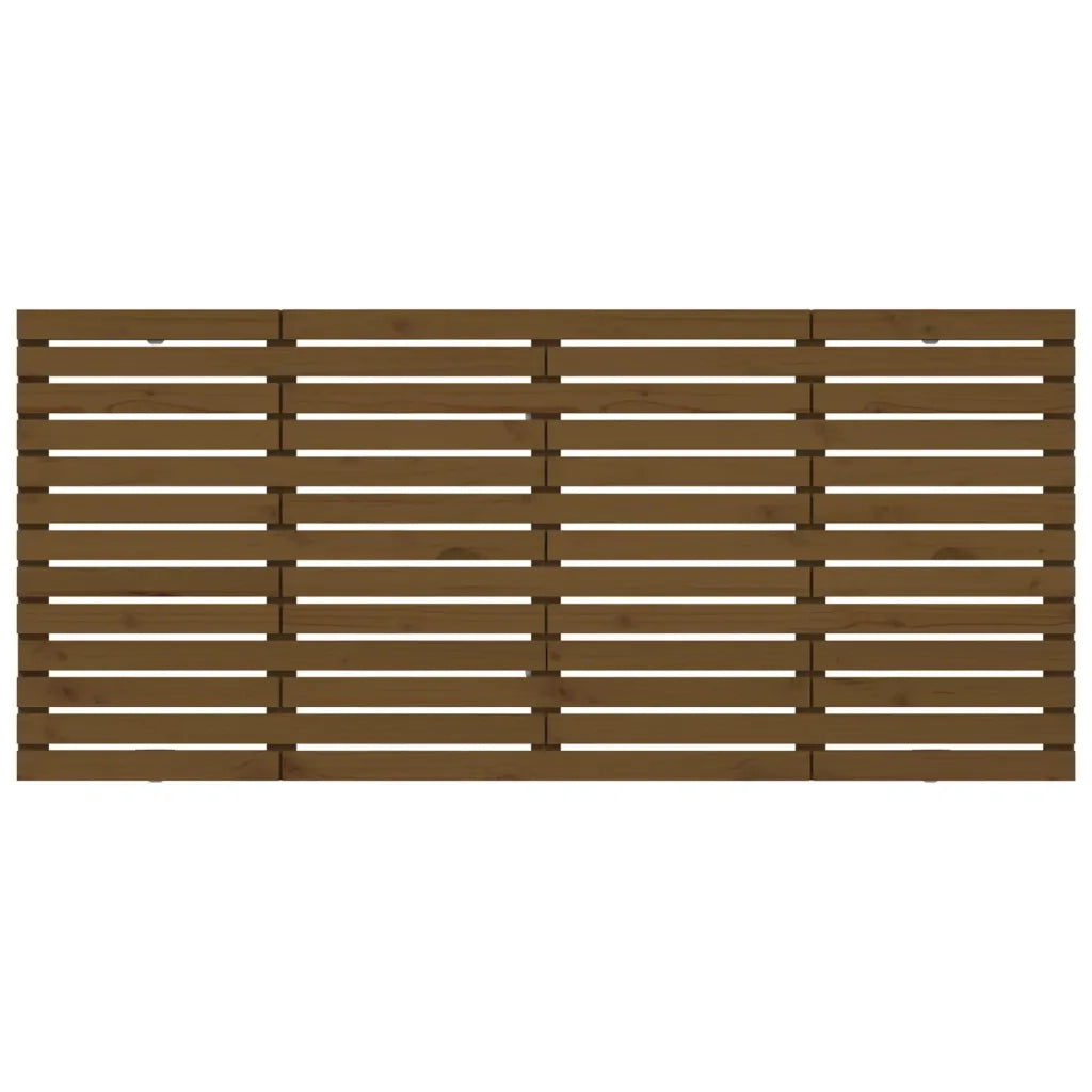 Testiera da Parete Ambra 166x3x91,5cm in Legno Massello di Pino