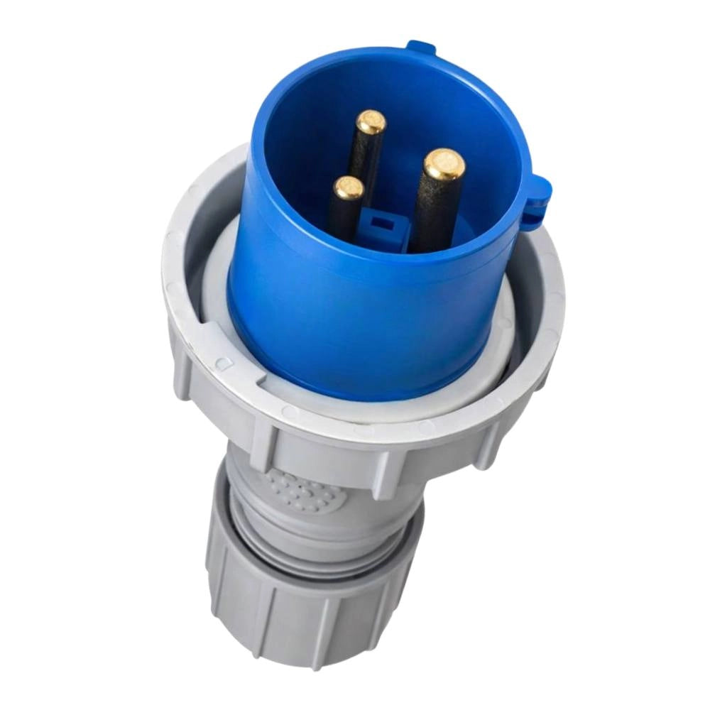 Ecova 30506 spina industriale monofase blu ip67 2p+t resistente per uso professionale