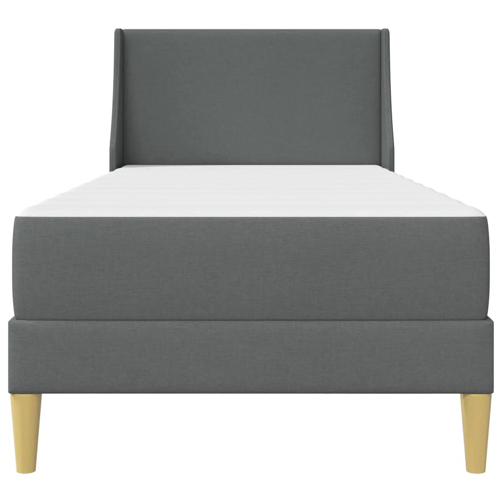 Struttura letto con materasso-Giroletto Grigio scuro 90 x 200 cm