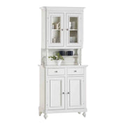 Cristalliera 2 ante napoletana arte povera in legno bianco 82x43x205 (1116+1117) - Mobili 2G