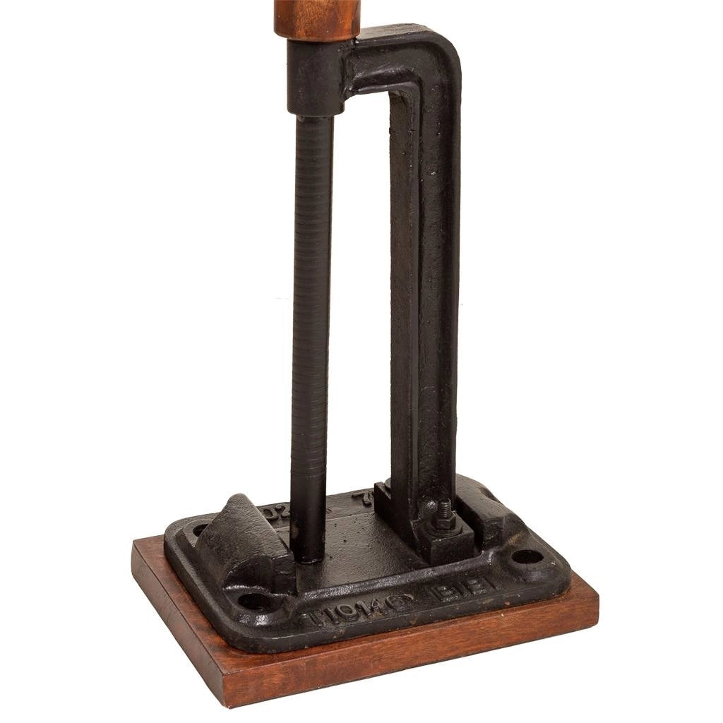 Lampada da terra in legno e metallo 47x47x140h