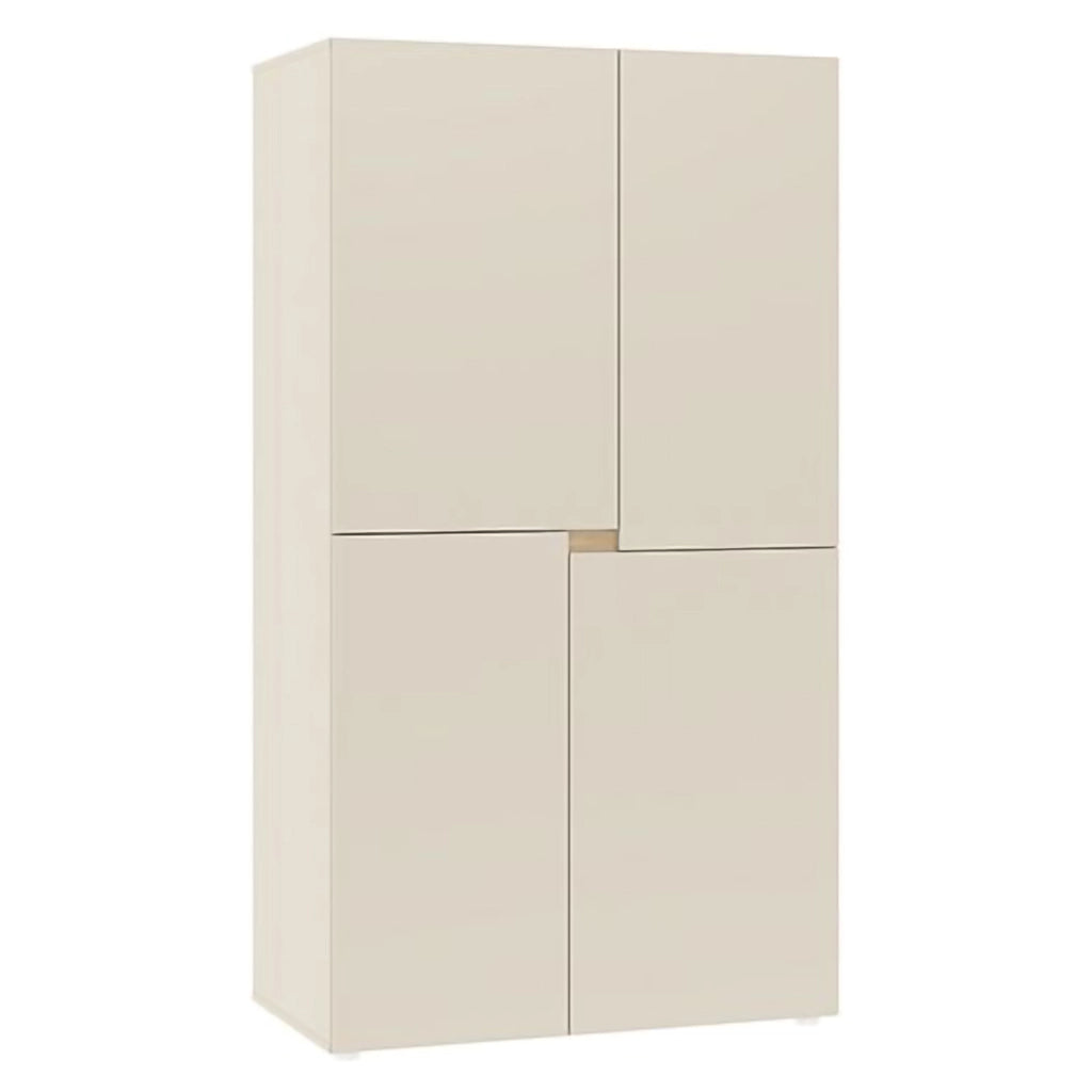 Armadio Camera da Letto Lidasone, Guardaroba Grande 5 Ripiani, 100x184h cm Beige