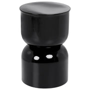 Tavolino Accent in ferro verniciato nero per soggiorno e camera da letto