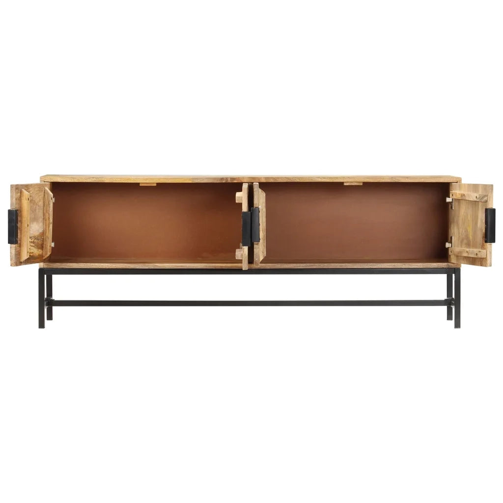 Mobile Porta TV 140x30x50 cm in Legno Massello di Mango 285863