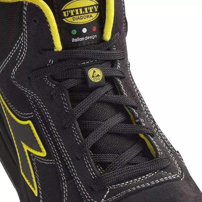 Scarpe Antinfortunistiche Alte Diadora Utility Run Net Airbox Master Mid S3 SRC ESD N.41 - 178838-41
