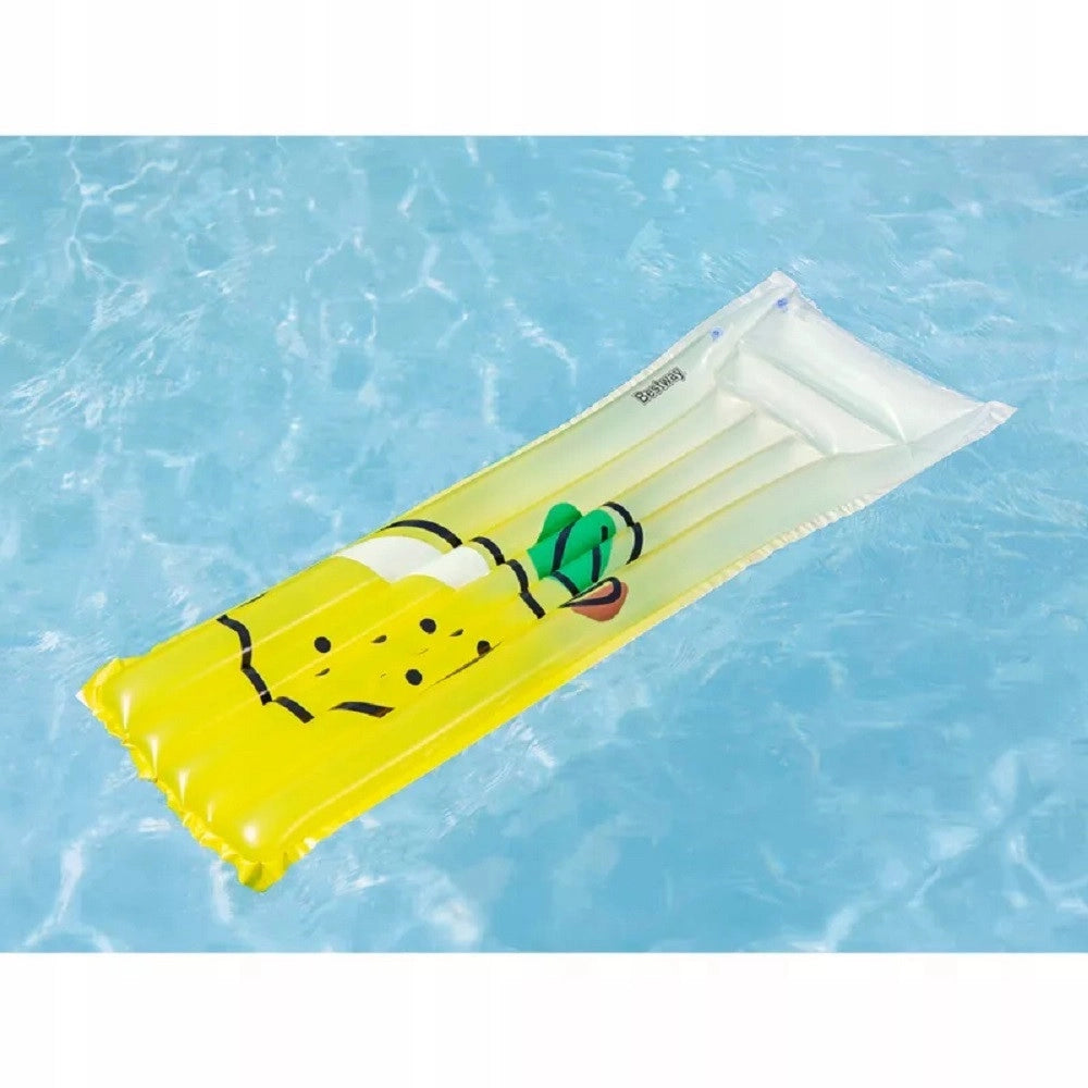 Trade Shop - Materassino Gonfiabile Galleggiante Piscina Grafica Con Limone 183 X 69 Cm 44122 -
