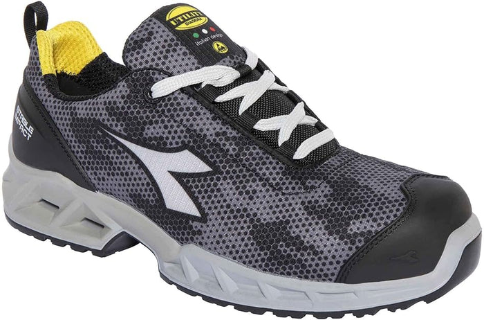 Scarpe antinfortunistiche grigie Diadora Utility Shark Stable Impact Low S1P SRC ESD N.45