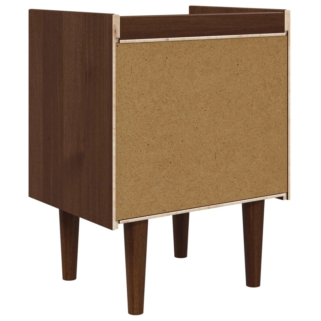 Comodino BILBAO Caramello scuro 45 x 35 x 59 cm 42041340