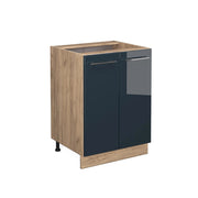 Vicco Base Blu scuro lucido 60 cm senza piano di lavoro