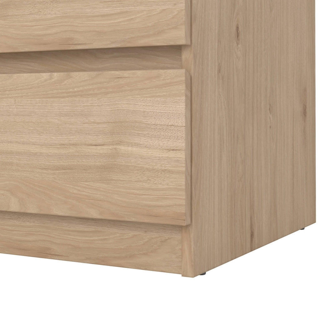 Cassettiera Artic, Settimino multiuso, Comò camera da letto, Mobile con cassetti, 77x50 h70 cm, Rovere