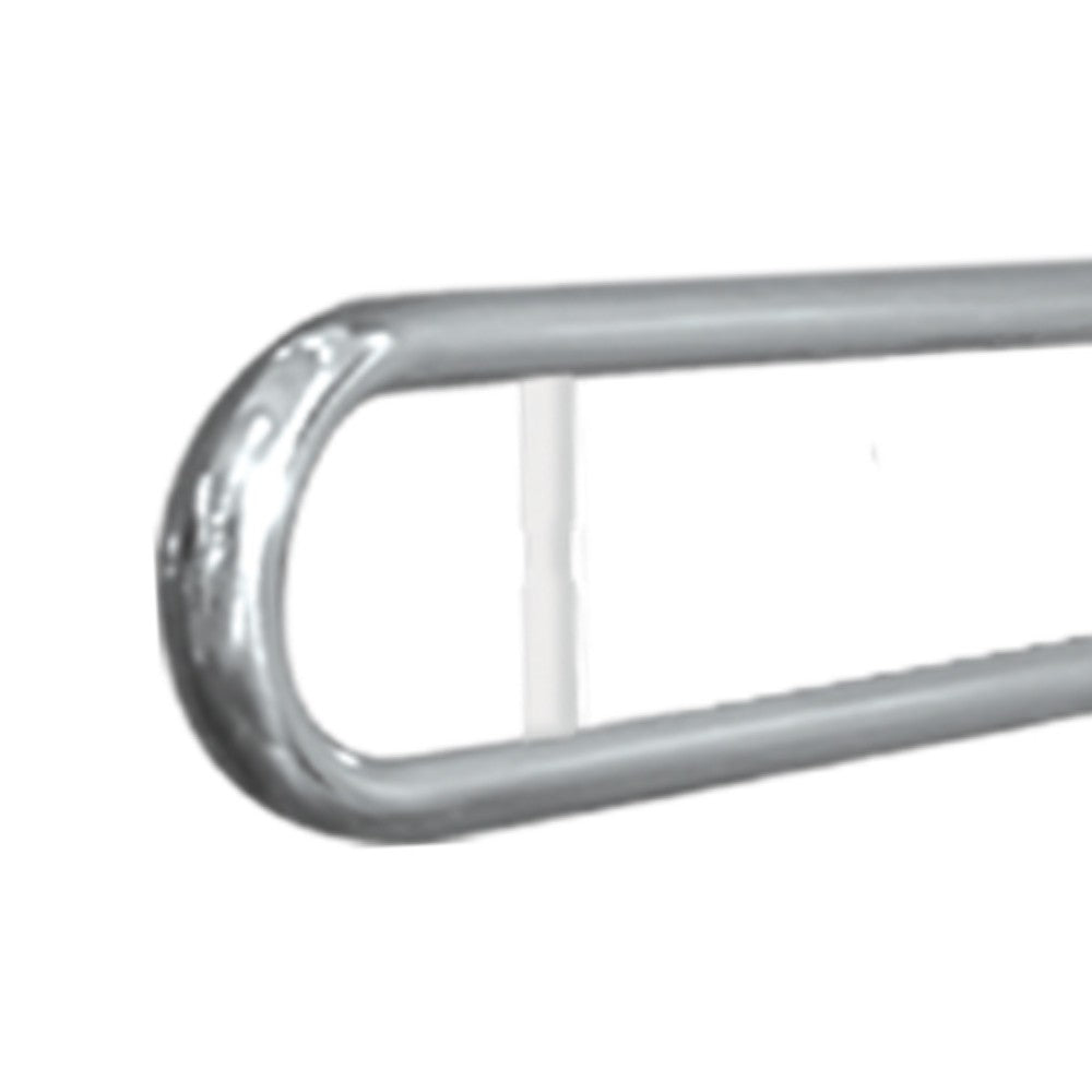 Barra maniglione ribaltabile cm80 con porta rotolo inox lucido