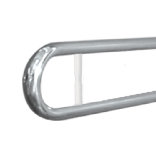 Barra maniglione ribaltabile cm80 con porta rotolo inox lucido