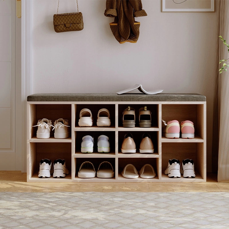 ARMADIETTO PER SCARPE CON SEDUTA PANCA MODERNA ROVERE SONOMA LOFT 104 CM