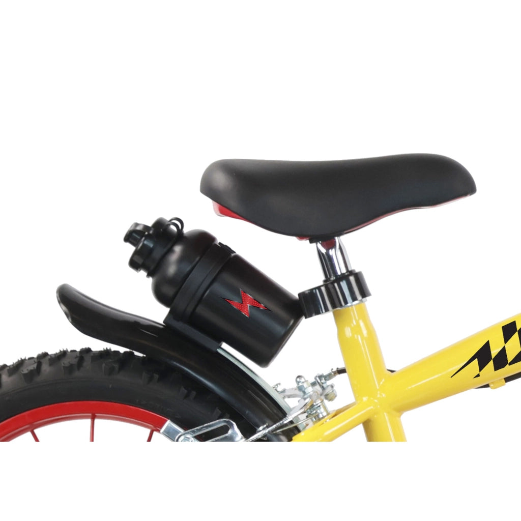Bicicletta per Bambini 16" Turbo Race Freni Caliper e Stabilizzatori in Acciaio Hi-Ten Giallo