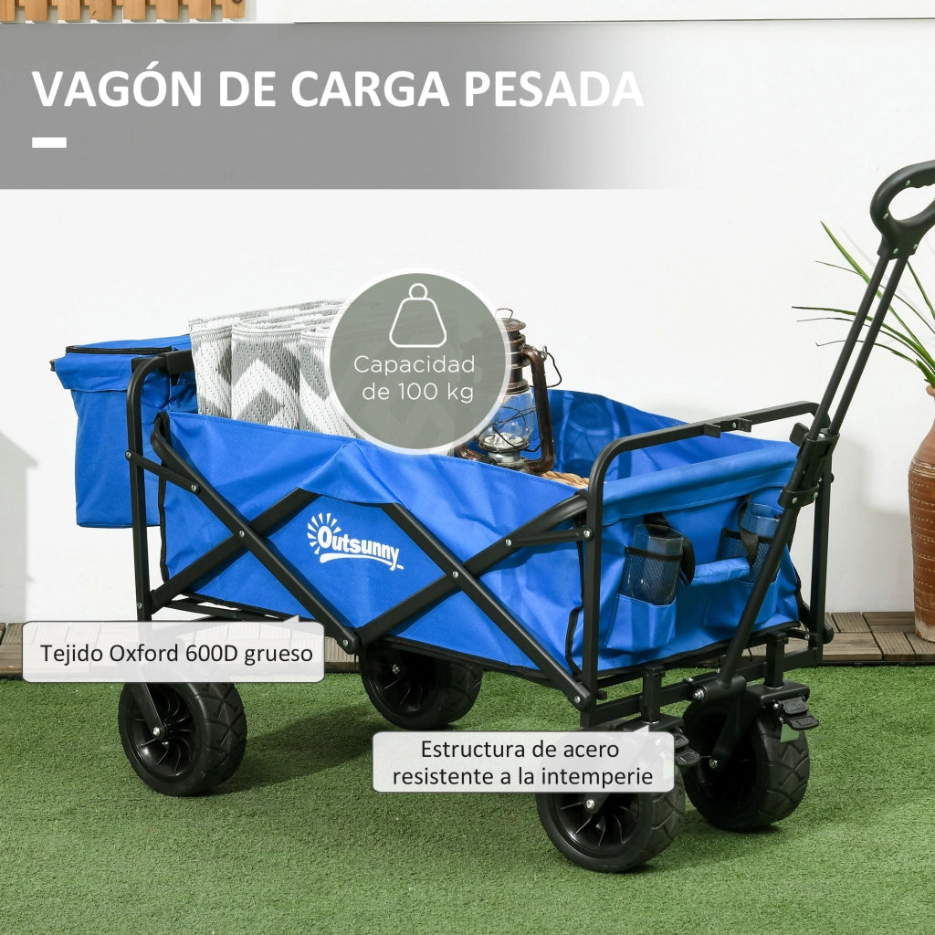 Carrello Pieghevole ¨C zephmum ¨C Blu, Polipropilene, 60x40x80 cm