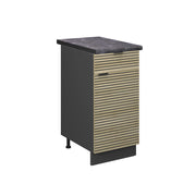 Mobiletto base per cucina Fame-Line Pannello in quercia/Antracite 40 cm, PL Antracite Vicco