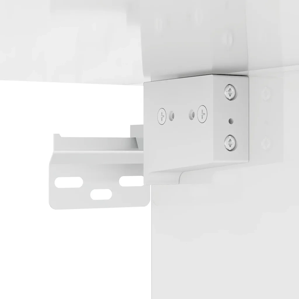 Armadio Bianco Lucido 70x32,5x35 cm in Legno Multistrato 808248