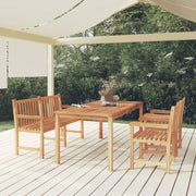 Set da pranzo da giardino 4 pezzi, set da tavolo e sedie da giardino, tavolo e sedie da terrazza, set di mobili da giardino, mobili da giardino in legno massello di teak