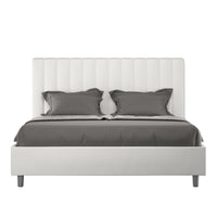 Letto Matrimoniale 160x200 cm con Rete Agueda Bianco