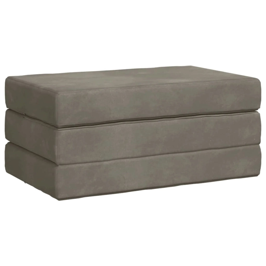 Divano Letto Pieghevole 80 x 67 x 45 cm Grigio Chiaro 900179