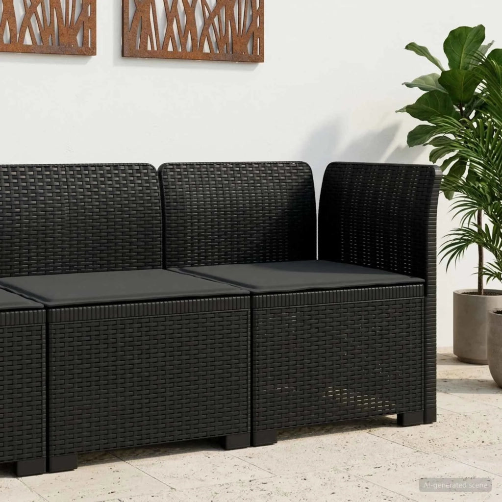 Divano da Giardino a 1 Posto con Cuscino Aspetto Rattan PP 8011817
