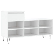 Scarpiera | Mobile per scarpe Bianca 102x36x60 cm in Legno Multistrato