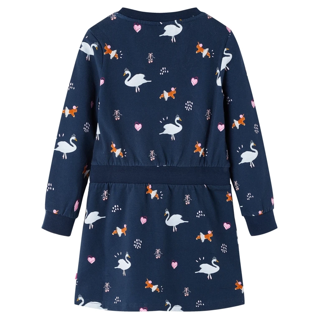 Abito da Bambina a Maniche Lunghe Blu Marino 104 CFW6689238