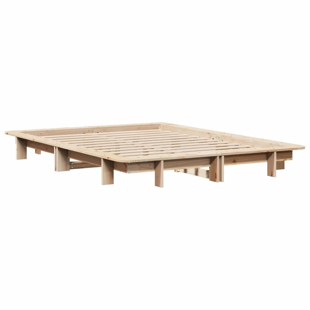 Letto senza Materasso 120x190 cm in Legno Massello di Pino 850677