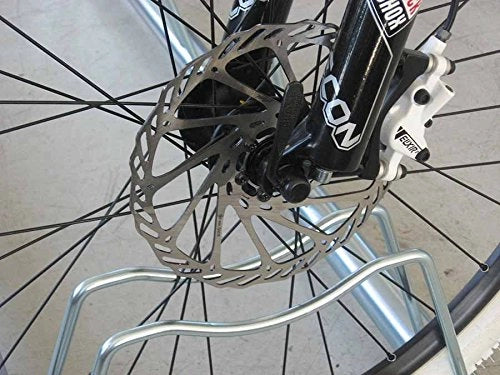 Andrys Rastrelliera Bici 1 Posto Fisso per Freno a Disco Acciaio Zincato