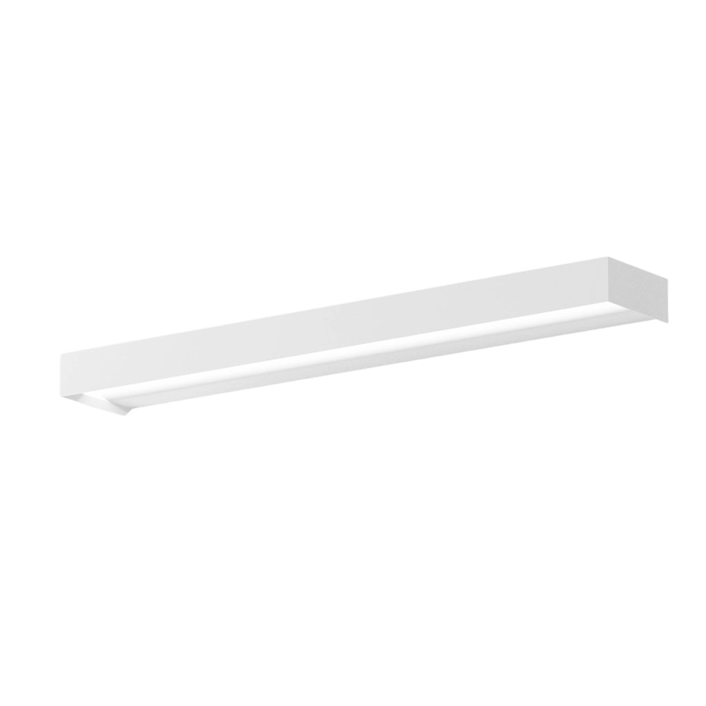 Lampada a Parete LED GAP 30W 2420lm 3000K Alluminio Bianco Opaco Dimmerabile Taglio Fase - Gealuce