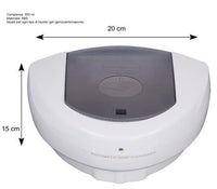 Dispenser erogatore automatico per sapone liquidi igenizzante a muro con sensore fotocellula