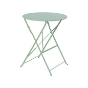 Tavolo da giardino bistrot pieghevole in acciaio, 2 posti, ø60cm,