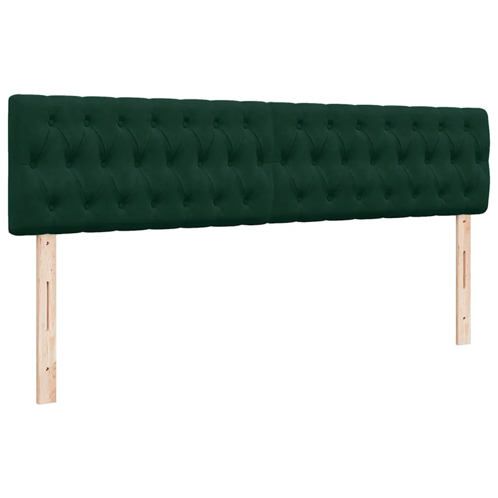 Struttura Letto Pouf con Materassi 160x200 cm Velluto 3312089
