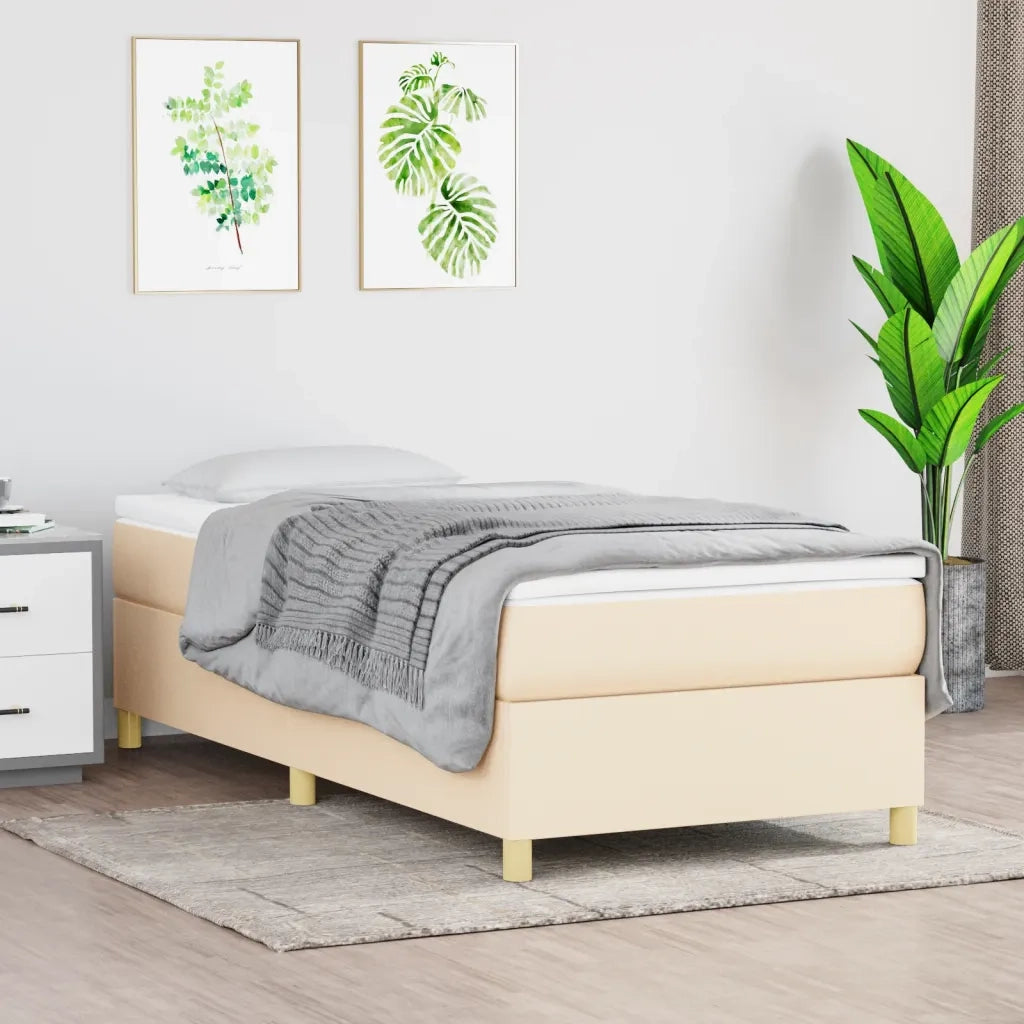 Giroletto a Molle Crema 90x190 cm in Tessuto cod mxl 61969