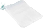 Borsa per semi e semi di fiori riutilizzabile con corda per portare a spalla, mesh in nylon, misura 45-30cm, 10 pezzi.