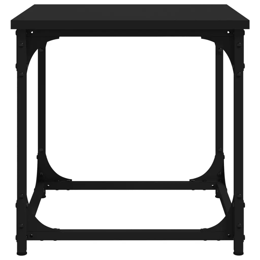 Tavolino Nero 40x40x40 cm in Legno Multistrato 823287