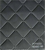 Tessuto Ecopelle Nautica Tappezzeria Alta Qualità "POPPATEX" - Colore ROMBO GRIGIO SCURO 190 - Morbida e Resistente - Vendita al Metro - H.140